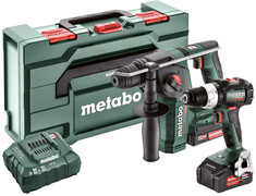 Metabo Comboset 2.5.2 18V 4.0/2.0Ah Li-Ion - BS18LT BL Accuboor + BH18LTX BL 16 Boorhamer 685182000