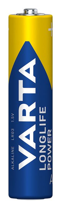 Varta Longlife Power Pile AAA Pile jetable LR03 Alcaline 1,5 V 20 pièce(s) Bleu, Jaune