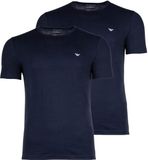 Armani T-shirts met ronde hals 2-pack blauw