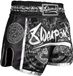 8 Weapons Short Muay Thai Carbon Sak Yant Tigers Noir - L