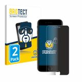 BROTECT - privacy screenprotector voor Apple iPhone SE 2 / SE 3 - Folie Beschermfolie Blauwlichtfilter 2 Stuks