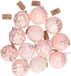 G. Wurm Gmbh + Co. Kg 24x Roze glazen kerstballen met gouden decoratie 8 cm