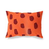 BonaMaison Oranje-Bordeaux Decoratieve Kussensloop, Kussenhoezen Bank, Decoratieve Kussenhoesjes, Kussensloop; Sofa, Slaapkamer, Kantoor, Auto 35x50 Cm - Ontworpen en vervaardigd in Turkije
