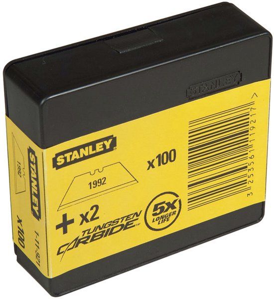 Stanley Reserve Mesjes 1992 - 100 stuks/dispenser - Geel