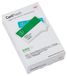 GBC 3740433 Kleinformaat lamineerfolie, 64 x 108 mm, 125 mic, ideaal voor identiteitskaarten en naambordjes, robuuste lamineerhoezen in verpakking van 100 stuks, glanzend, transparant