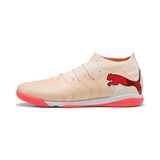 PUMA FUTURE 9 MATCH IT uniseks voetbalschoenen, Rood/Wit/Bruin, Maat 37