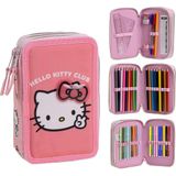 Hello Kitty Pennenetui met Giotto-accessoires