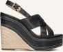 Michael Kors Nora Wedge Sandalen - Dames - Zwart - Maat 39