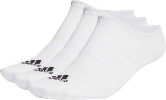 adidas Sportswear Thin and Light No-Show Sokken 3 Paar - Unisex - Wit - 37-39