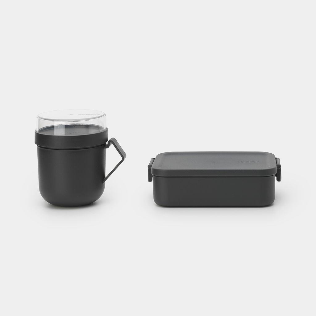 Brabantia Make & Take Lunchset - 2-delig - Kunststof - Grijs