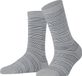 FALKE Stripe Uniform gedessineerd katoen sokken dames grijs - maat 35-38