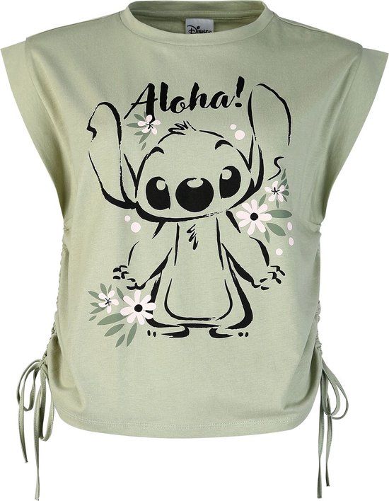 Lilo & Stitch Aloha Dames Top olijf XL