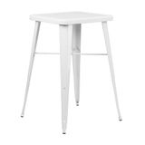 Flash Meubels 23.75'' Vierkant Metaal Binnen-Outdoor Bar Hoogte Tafel
