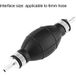 Yctze Poire d'amorçage 6mm Caoutchouc Aluminium Pompe d'amorçage Ligne de carburant Ampoule d'amorçage Gaz Essence pour Voiture Bateau Marine Hors-bord (6mm)