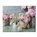 Homemania Afbeelding bloemen natuur en landschappen voor woonkamer, slaapkamer, meerkleurig, 45 x 3 x 70 cm, polyester, hout