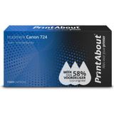 PrintAbout Huismerk Canon 724 Toner Zwart Voordeelbundel 2-pack
