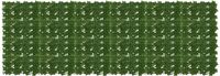 vidaXL Balkonscherm met bladeren Groen 300 x 100 cm