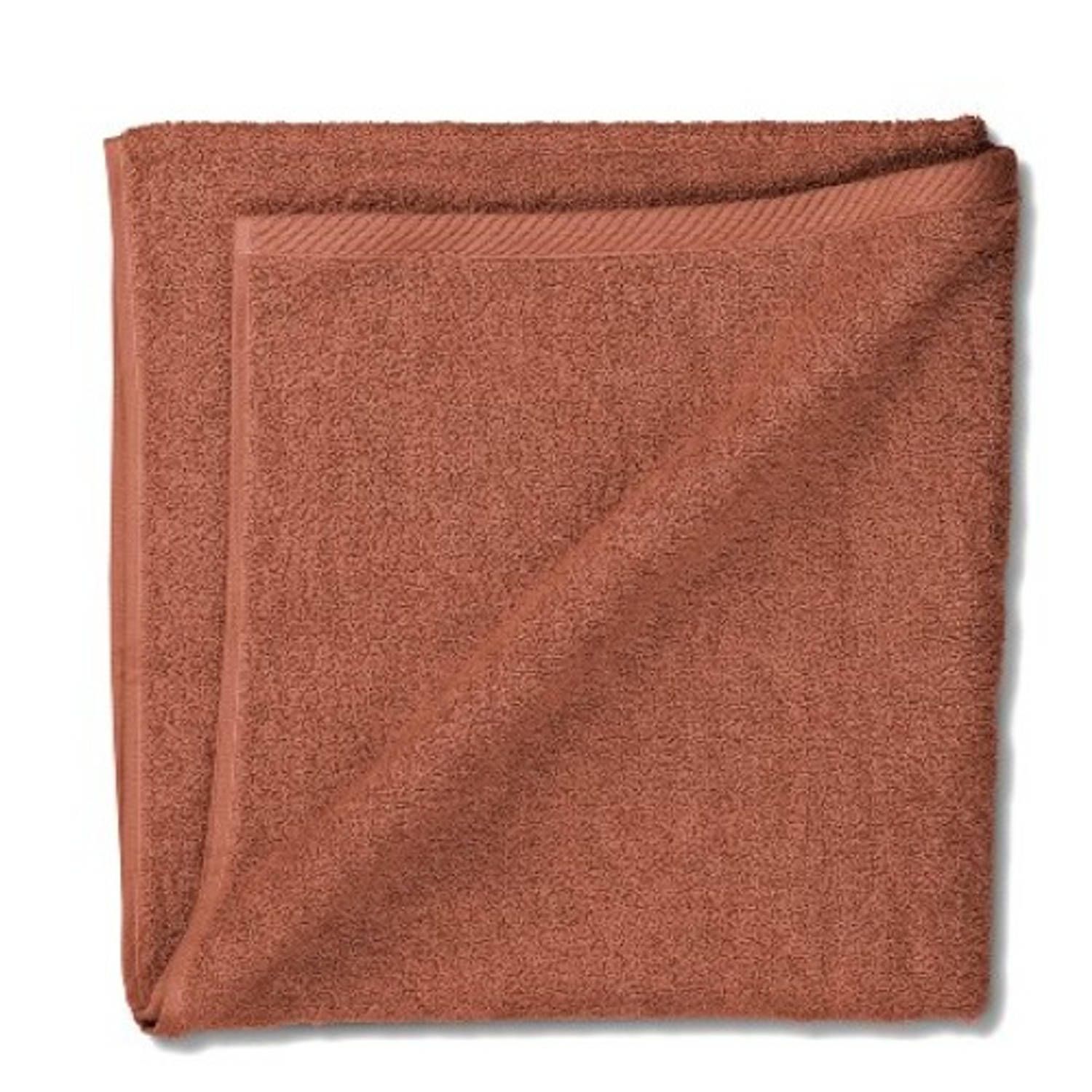 Kela Ladessa Kela Badhanddoek, 70 x 140 cm, Katoen, Terrabruin