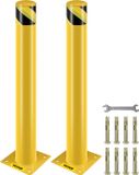 VEVOR 2 stuks 36" Parkeerplaats Veiligheidspaal Parkeerbarrièrepalen