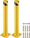 VEVOR 2 stuks 36" Parkeerplaats Veiligheidspaal Parkeerbarrièrepalen