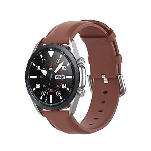 Qubix - Geschikt voor Samsung Galaxy Watch 5 Pro - 45mm - Classic leren bandje - Bruin