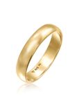 Elli - Ring - Dames Band Eenvoudig Klassiek in 925 Sterling Zilver - Goud