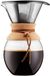 Unyqoos® Cafetière élégante avec filtre permanent et détails en liège
