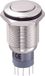 TRU COMPONENTS 701978 LAS2GQF-11Z/N/P Interrupteur à bouton-poussoir résistant au vandalisme 250 V/AC 3 A 1x marche/marche Continu 1 pièce(s) Laiton Nickel