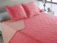 Style Vegas sprei van polyester, koraalrood, eenpersoonsbed, 90 cm