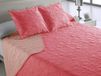 Style Vegas sprei van polyester, koraalrood, eenpersoonsbed, 90 cm