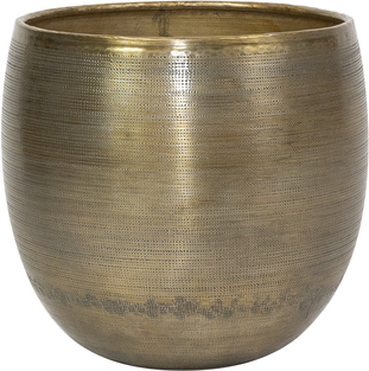 Steege TER Bloempot Aluminium Goud D 31 cm H 28 cm