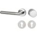 Hermat WIND Poignée de porte Acier inoxydable Mat Gauche
