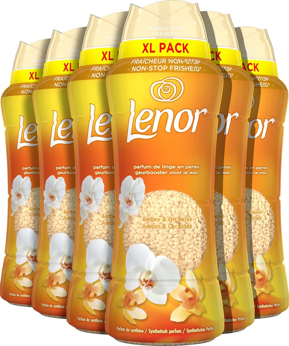 Lenor Geurbooster Amber & Orchidee - Wasparfum - 6 x 495g