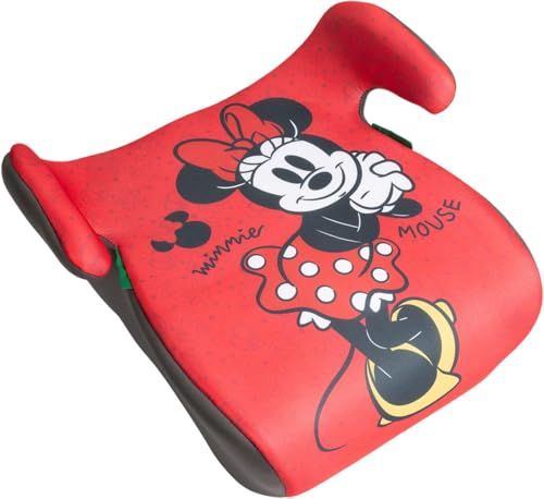 Tataway Disney Minnie i-Size ECE R129 autostoeltje voor kinderen, 126-150 cm, 22-36 kg, 6-12 jaar oud, groep 3, licht en gemakkelijk mee te nemen - afneembaar en wasbaar
