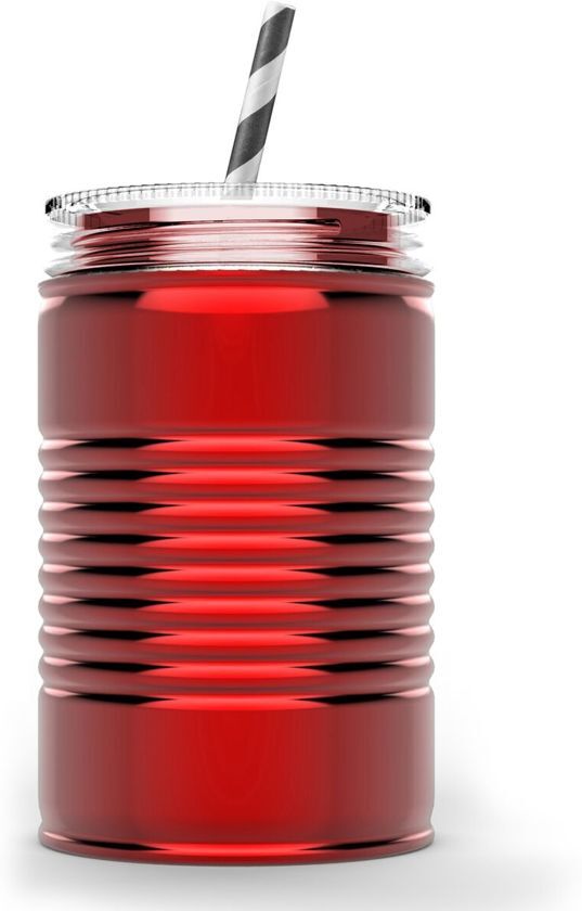 Asobu - Mason Jar I can - 540 ml - Rood