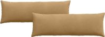 vidaXL - Zitkussens - 2 stuks - Bruin - 120 x 40 cm - Corduroy stof