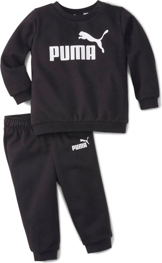 PUMA Minicats ESS Crew Jogger FL Baby Trui - Zwart - Maat 92