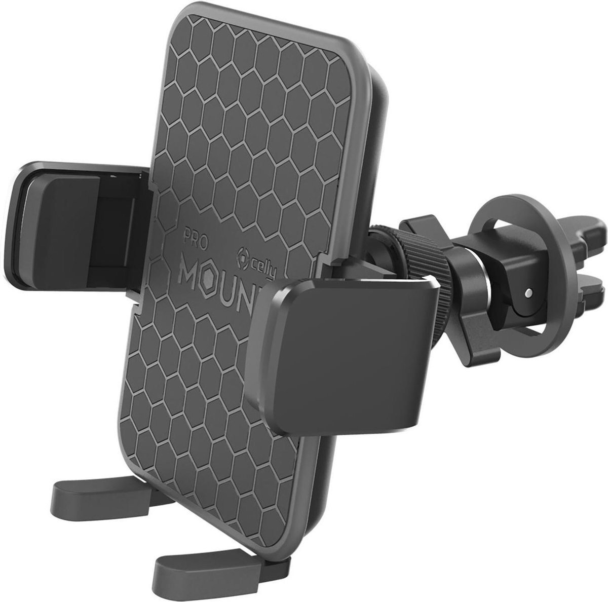 Celly Mount Vent Plus Mobiele telefoon/Smartphone Zwart Passieve houder