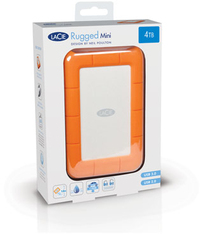 LaCie Rugged Mini - 2TB Externe Harde Schijf - Oranje/Zilver