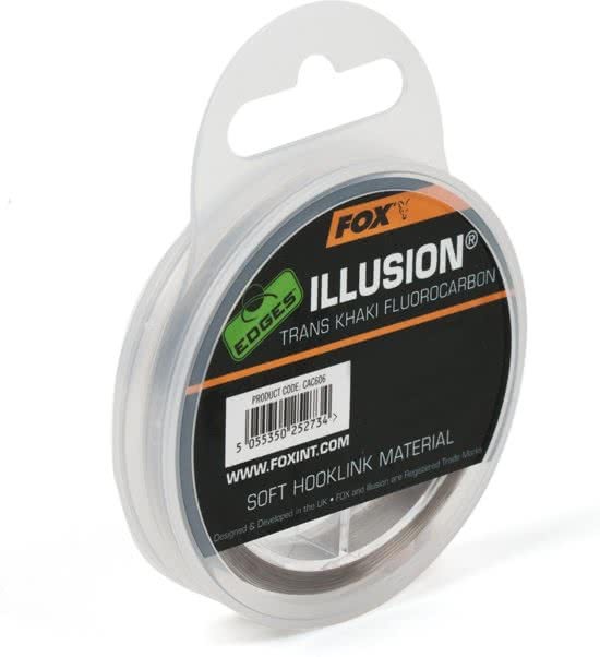 - FOX Illusion Soft Hooklink Trans Khaki 16lb 50m