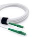 Elfcam Glasvezelkabel LC/APC naar LC/APC, Simplex Monomode, 9/125 μm, Optische Jumper, LSZH, Wit (20 m)