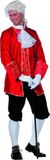Wilbers Middeleeuwse Markies kostuum - Maat 60 - Rood - Zalm