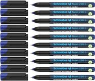 Schneider Maxx 220 S universele marker (permanent, cap-off-inkt, 0,4 mm) verpakking van 10 blauw