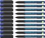 Schneider Maxx 220 S universele marker (permanent, cap-off-inkt, 0,4 mm) verpakking van 10 blauw