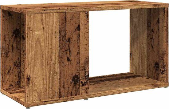 vidaXL Tv-meubel 60x24x32 cm bewerkt hout oud houtkleurig