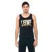 Leone 1947 apparel tanktop voor heren met groot goudkleurig logo. voor training.