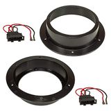 Sound-way Luidspreker-Adapter Autoradio 16,5 cm compatibel met Volkswagen Golf 5, Multivan, Passat, Tiguan, Touran, Transporter