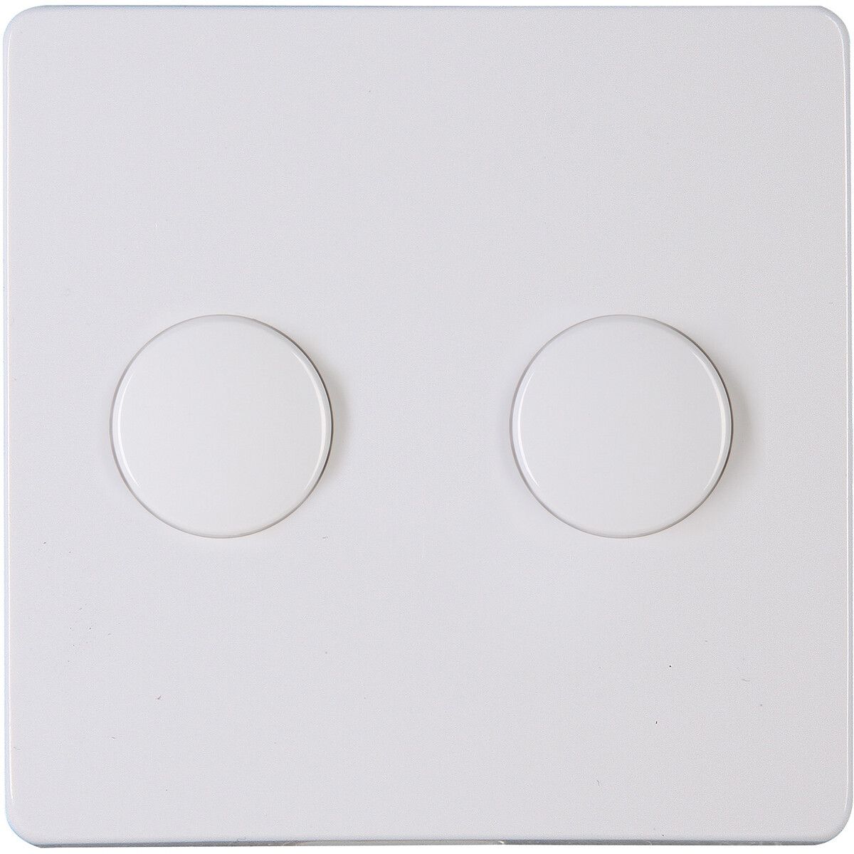 Kopp Paris Afdekplaat/Centraalplaat - DUO Dimmer - Arctic Glans Wit