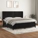 Maison Exclusive - Lit boxspring avec matelas, noir, 200x200 cm, velours