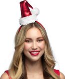 Boland - Diadeem Kerstmuts - Één maat - Volwassenen - Unisex - Kerst